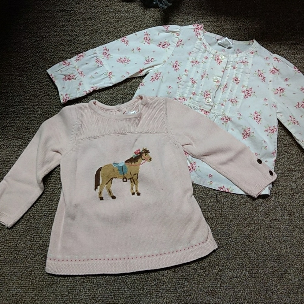 Janie and Jack long sleeve shirts